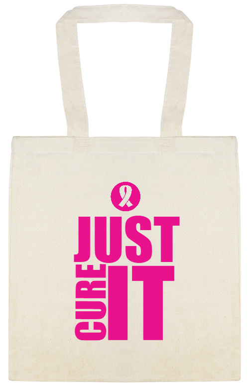 Special Events Just Cure It Custom Everyday Cotton Tote Bags Style 123373
