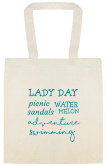 Seasonal Lady Day Picnic Sandals Water Melon Adventure Swimming Custom Everyday Cotton Tote Bags Style 138132