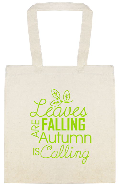 Leaves Are Falling Autumn Is Calling Custom Everyday Cotton Tote Bags Style 141956