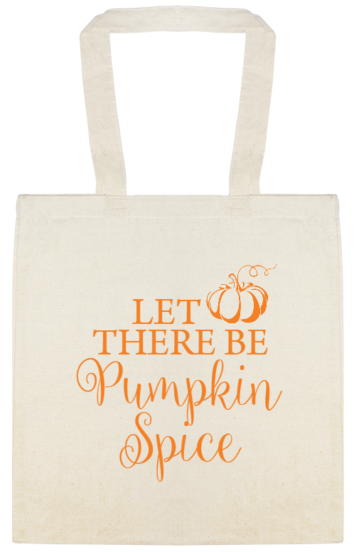 Harvest Blessings Let There Be Pumpkin Spice Custom Everyday Cotton Tote Bags Style 141958