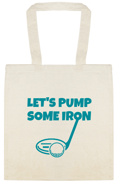 Sports & Teams Lets Pump Some Iron Custom Everyday Cotton Tote Bags Style 150888