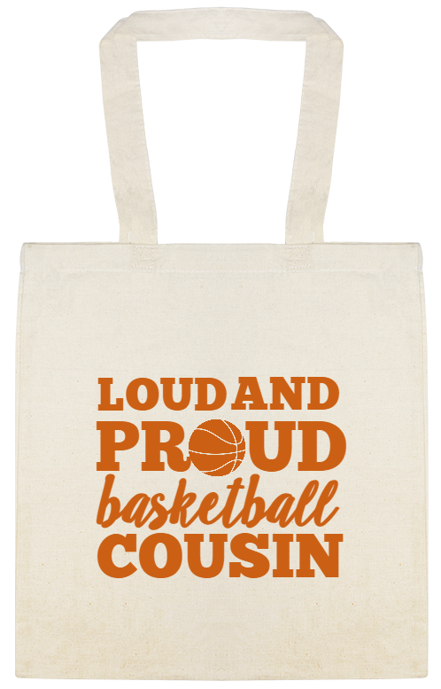 Sports & Teams Loud And Pr Ud Cousin Basketball Custom Everyday Cotton Tote Bags Style 148497