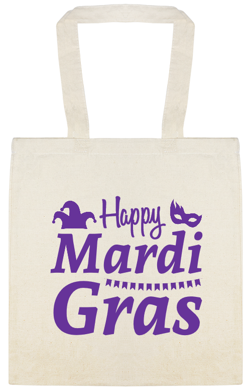 Happy Mardi Gras Custom Everyday Cotton Tote Bags Style 147494