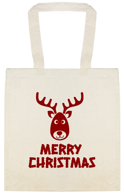 Holidays & Special Events Merry Christmas Custom Everyday Cotton Tote Bags Style 145926