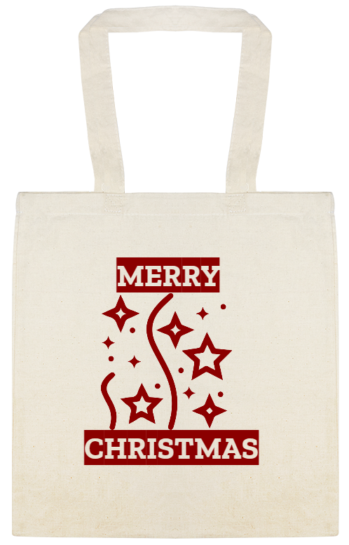 Holidays & Special Events Merry Christmas Custom Everyday Cotton Tote Bags Style 145920