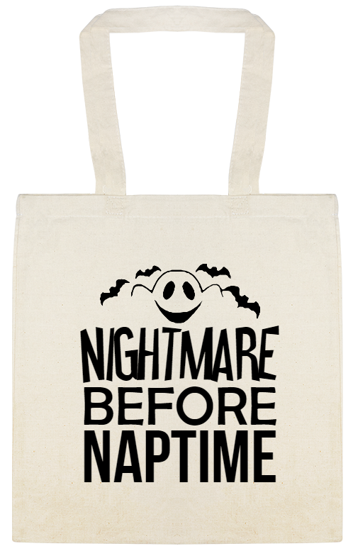 Halloween Nightmare Before Naptime Custom Everyday Cotton Tote Bags Style 143177