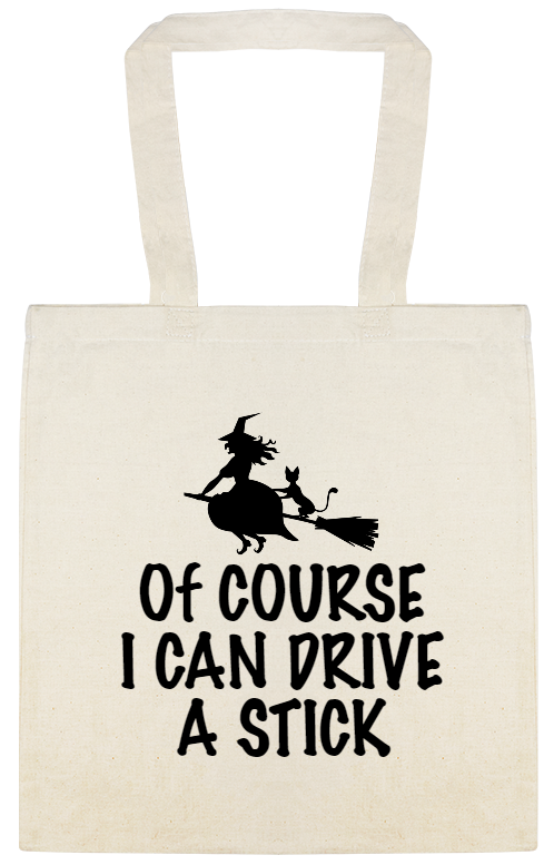 Halloween Of Course I Can Drive Stick Custom Everyday Cotton Tote Bags Style 142394