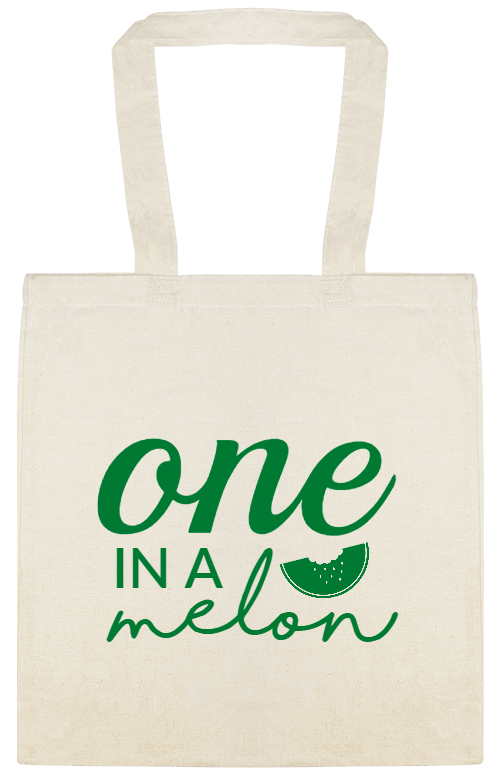 Seasonal One In Melon Custom Everyday Cotton Tote Bags Style 153910
