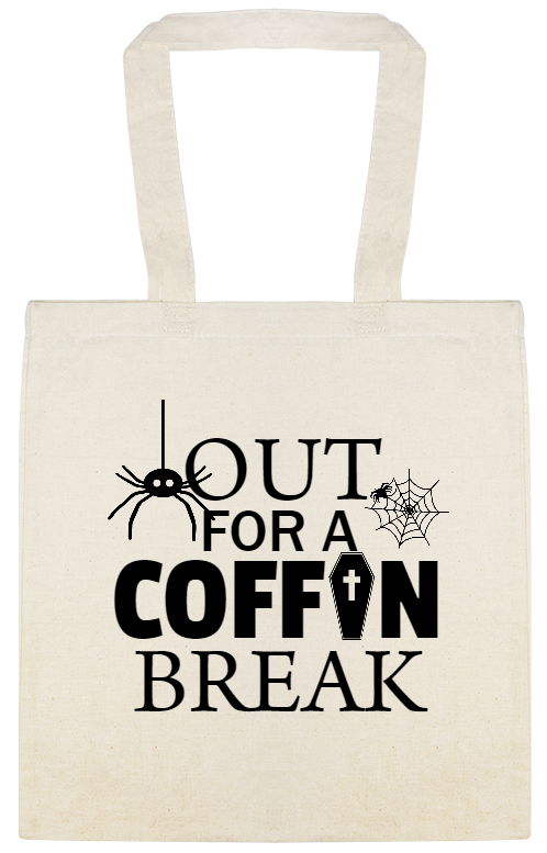 Halloween Out For Coff Break Custom Everyday Cotton Tote Bags Style 143566