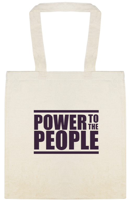 Power To The People Custom Everyday Cotton Tote Bags Style 147403