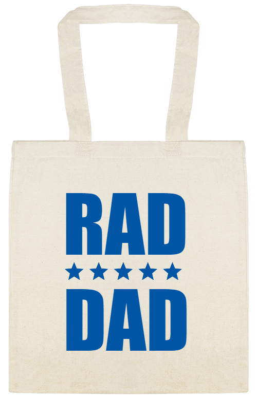 Holidays & Special Events Rad Dad Custom Everyday Cotton Tote Bags Style 153018