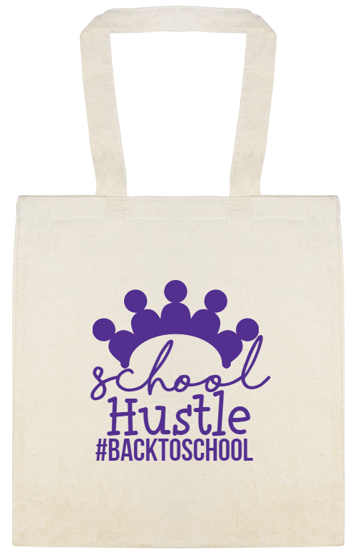 Special Events School Hustle backtoschool Custom Everyday Cotton Tote Bags Style 122981