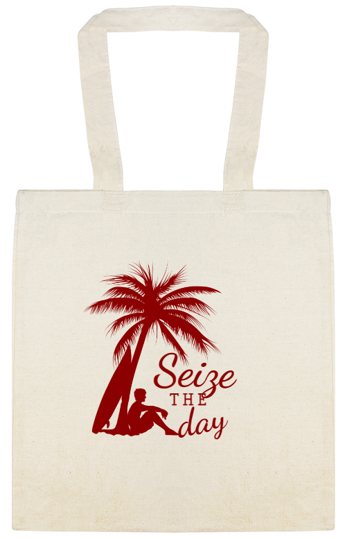 Seasonal Seize T H Day Custom Everyday Cotton Tote Bags Style 140038