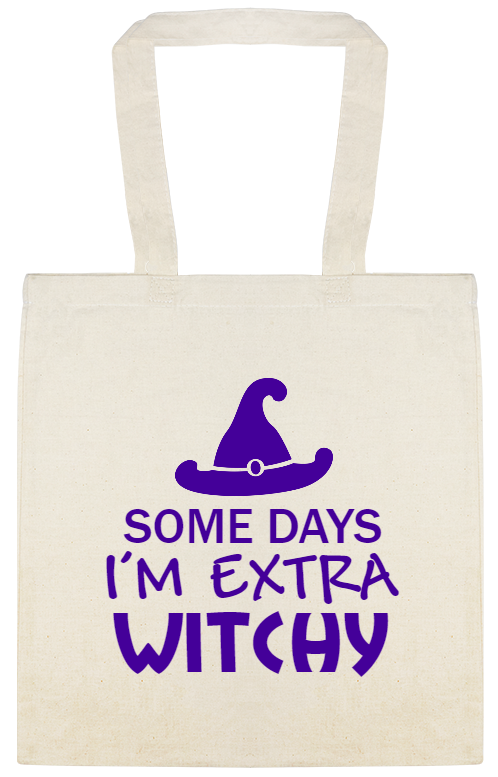 Halloween Some Days Im Extra Witchy Custom Everyday Cotton Tote Bags Style 143504