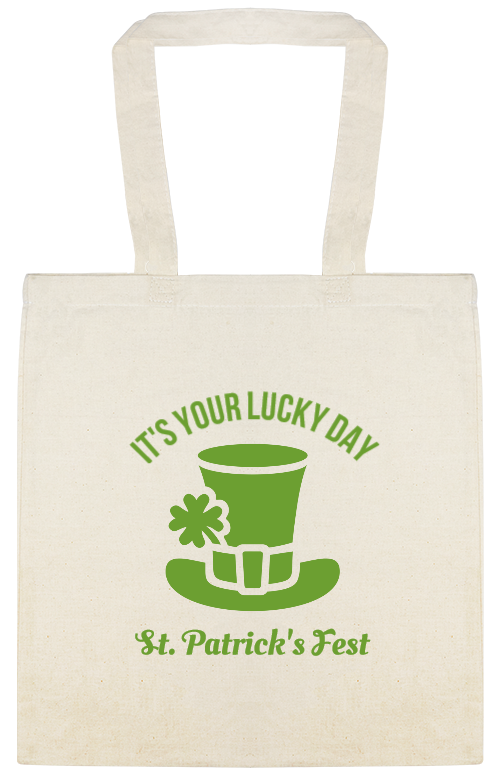 Its Your Lucky Day St Patricks Fest Custom Everyday Cotton Tote Bags Style 148870