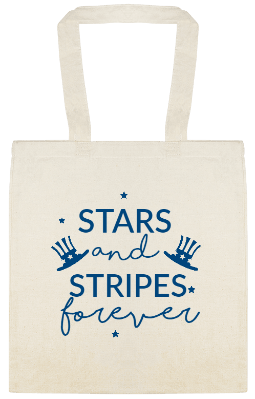 Holidays & Special Events Stars And Stripes Forever Custom Everyday Cotton Tote Bags Style 151669
