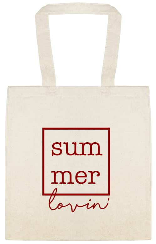 Seasonal SumMer Lovin Custom Everyday Cotton Tote Bags Style 154395