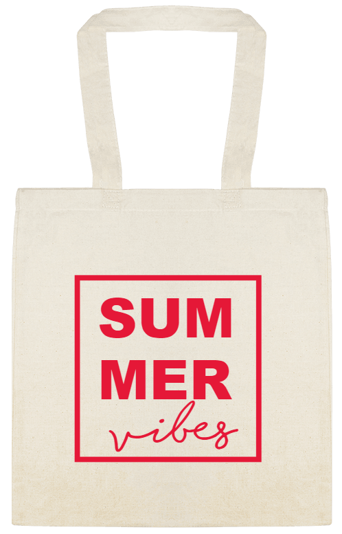 Seasonal SumMer Vibes Custom Everyday Cotton Tote Bags Style 154694