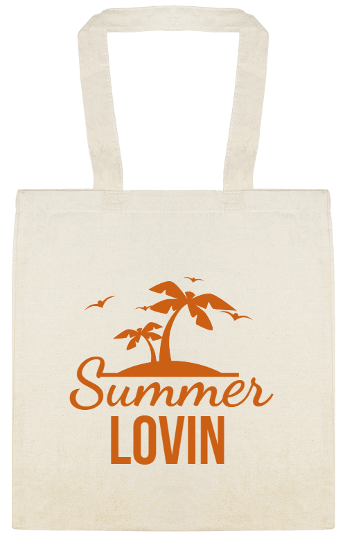 Seasonal Summer Lovin Custom Everyday Cotton Tote Bags Style 154656