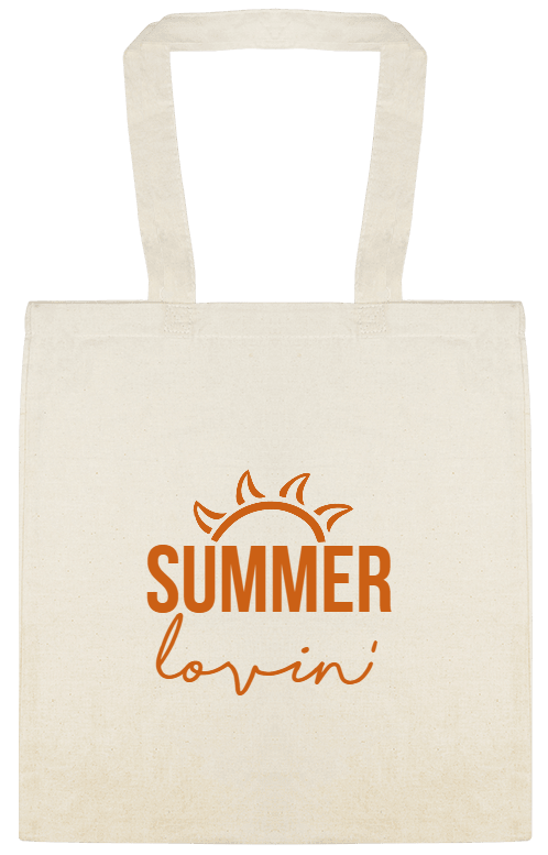 Seasonal Summer Lovin Custom Everyday Cotton Tote Bags Style 154108