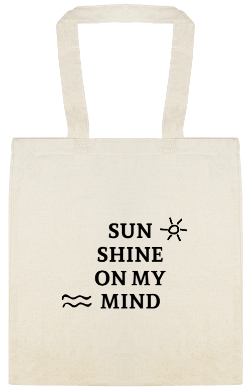 Seasonal SunShineOn MyMind Custom Everyday Cotton Tote Bags Style 154409