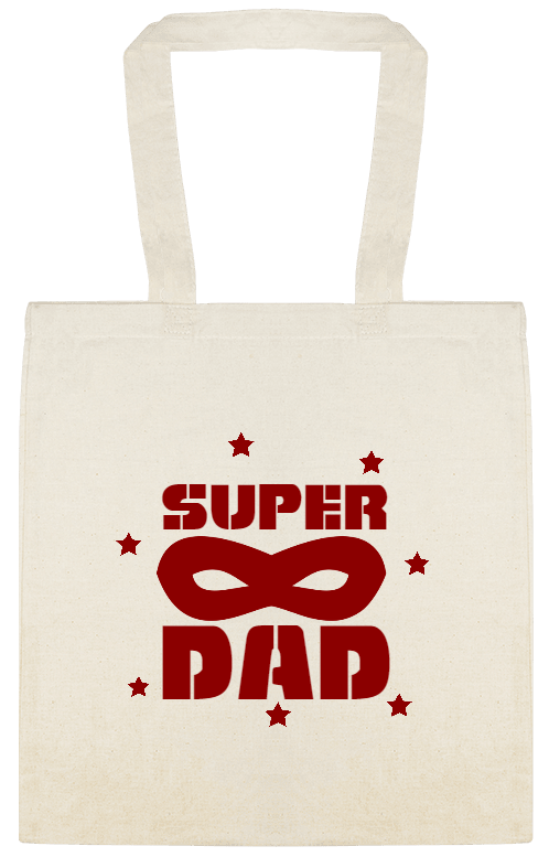 Holidays & Special Events Super Dad Custom Everyday Cotton Tote Bags Style 151612