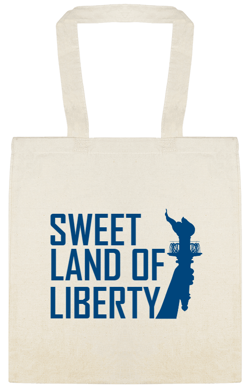 Holidays & Special Events Sweet Land Of Liberty Custom Everyday Cotton Tote Bags Style 153652