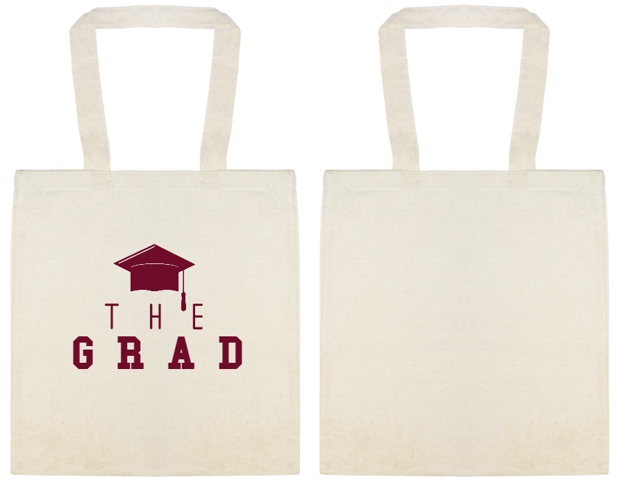 Graduation H E Custom Everyday Cotton Tote Bags Style 115413