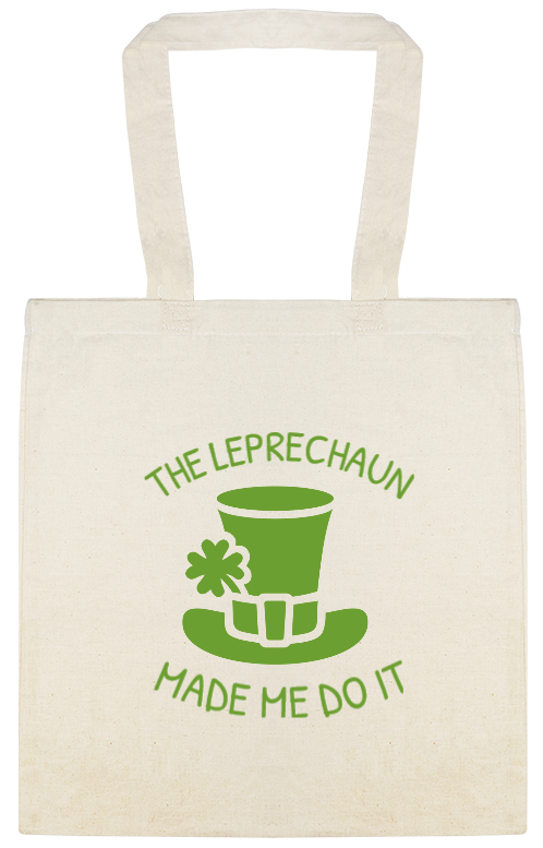 The Leprechaun Made Me Do It Custom Everyday Cotton Tote Bags Style 148854