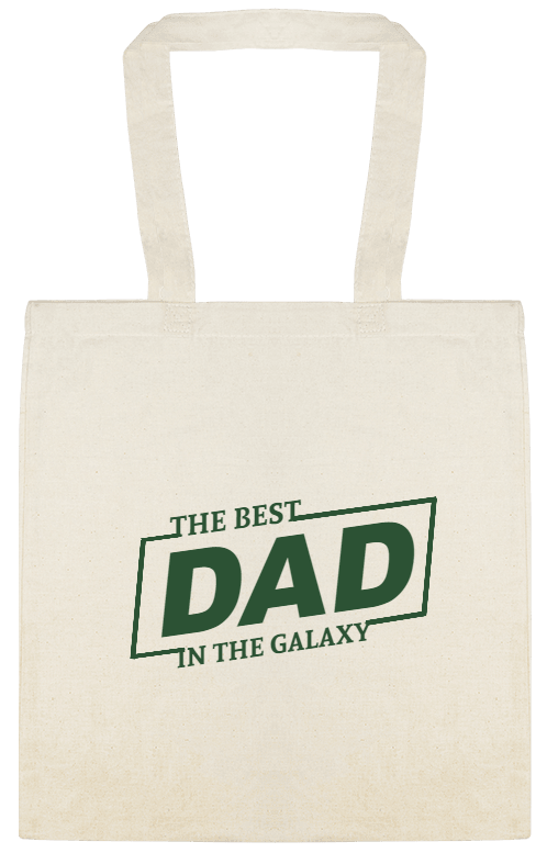 Holidays & Special Events The Best Dad In Galaxy Custom Everyday Cotton Tote Bags Style 151877
