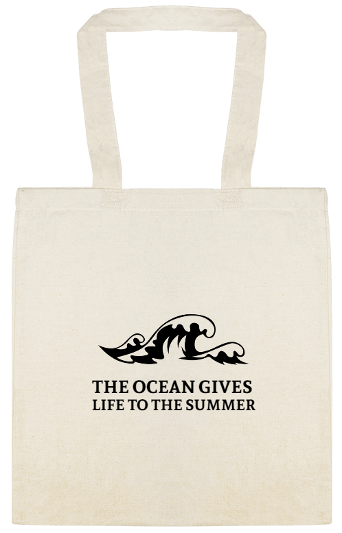 Seasonal The Ocean Gives Life To Summer Custom Everyday Cotton Tote Bags Style 154166