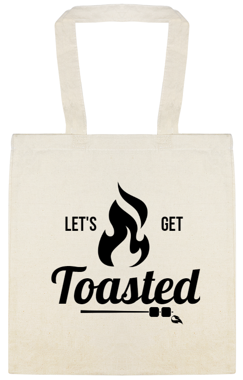 Let\'s Get Toasted Lets Custom Everyday Cotton Tote Bags Style 147720
