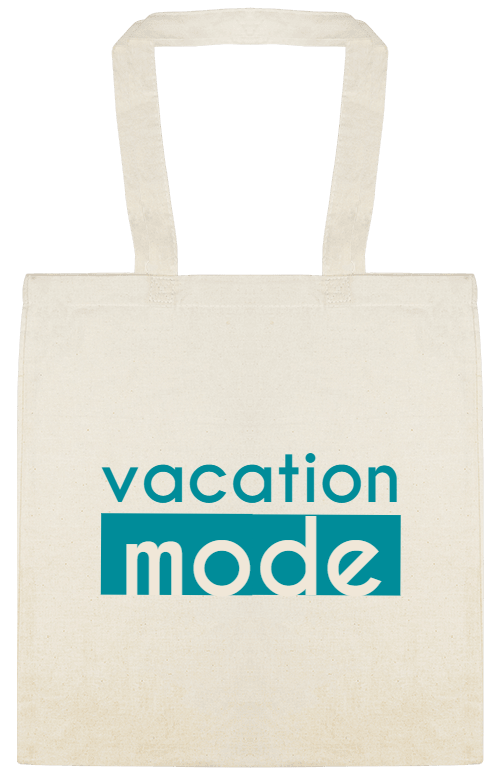 Seasonal Vacation Mode Custom Everyday Cotton Tote Bags Style 153963