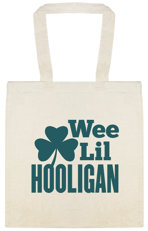 Saint Patricks Day Wee Lil Hooligan Custom Everyday Cotton Tote Bags Style 148471