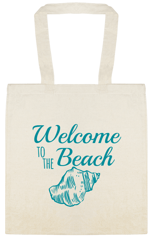 Parties & Events Welcome Beach To The Custom Everyday Cotton Tote Bags Style 151552