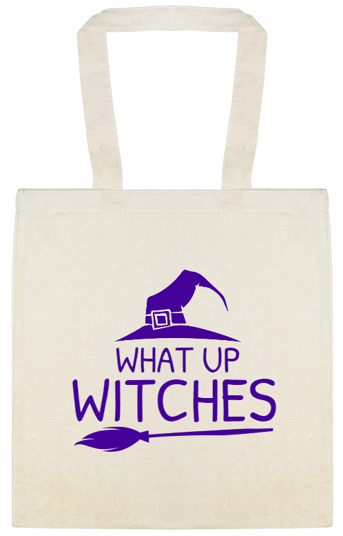 Halloween What Up Witches Custom Everyday Cotton Tote Bags Style 143456