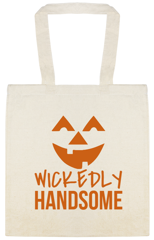 Halloween Wickedly Handsome Custom Everyday Cotton Tote Bags Style 143124