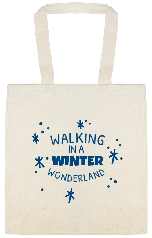 Walking In A Winter Wonderland Custom Everyday Cotton Tote Bags Style 145589