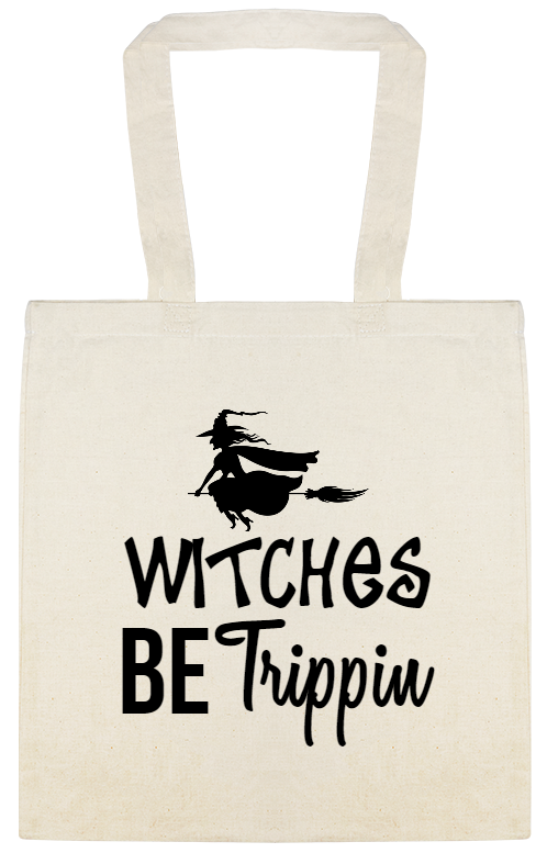 Halloween Witches Be Trippin Custom Everyday Cotton Tote Bags Style 142408