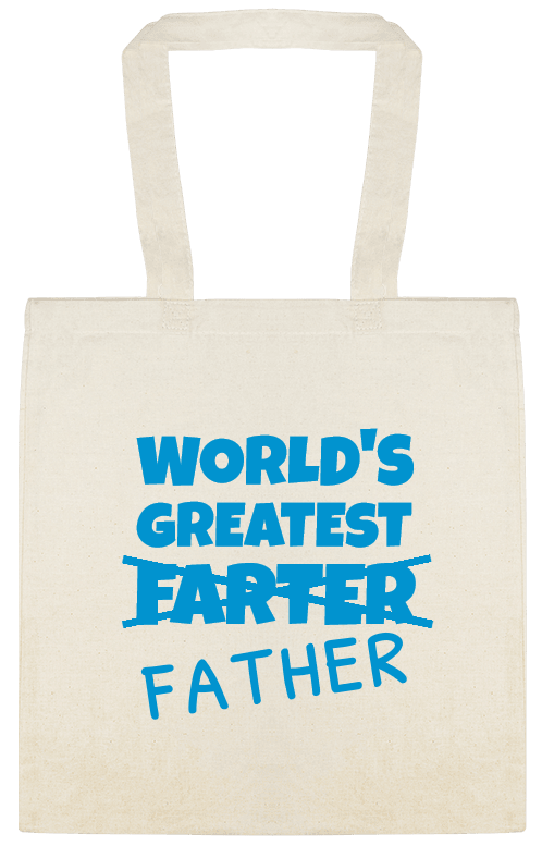 Worlds Greatest Farter Father Custom Everyday Cotton Tote Bags Style 152015