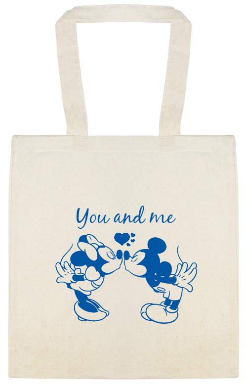 Valentines You And Me Custom Everyday Cotton Tote Bags Style 115442