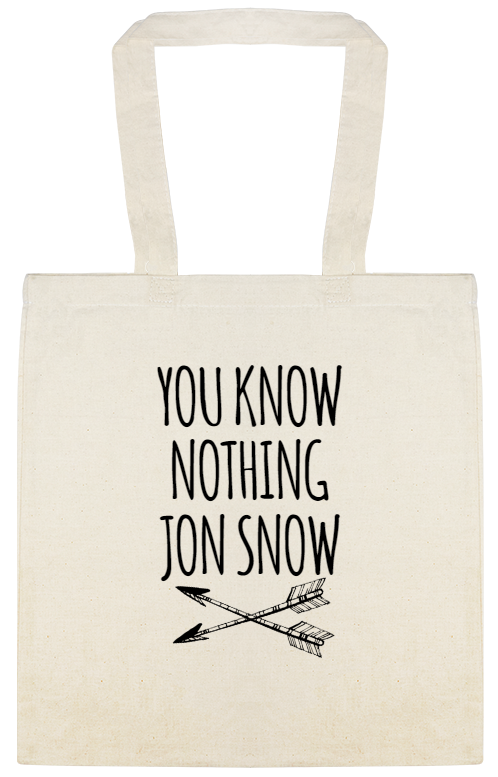 You Know Nothing Jon Snow Custom Everyday Cotton Tote Bags Style 144179