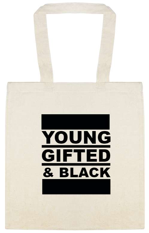 Young Gifted And Black Custom Everyday Cotton Tote Bags Style 147440
