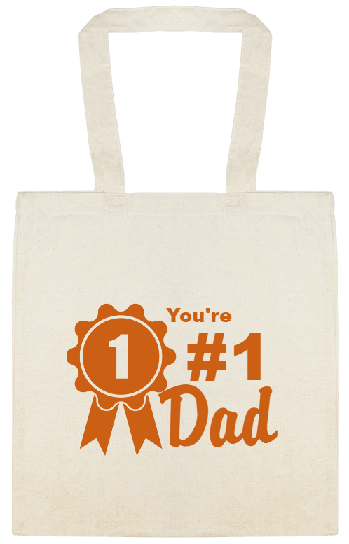 Holidays & Special Events Youre 1 Dad Custom Everyday Cotton Tote Bags Style 153152
