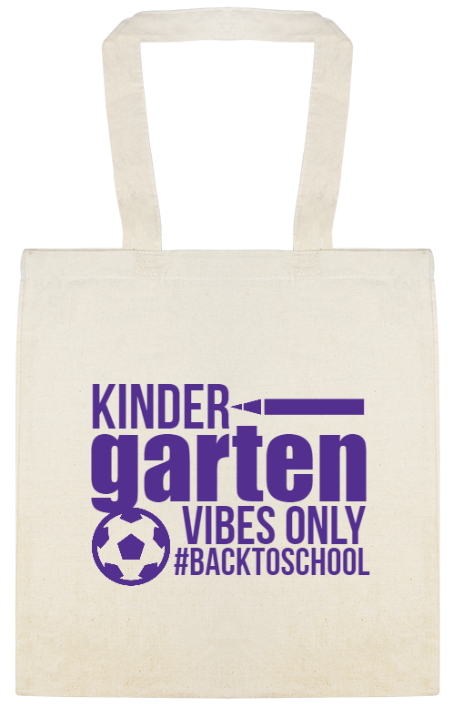 Back To School backtoschool Kinder Garten Vibes Only Custom Everyday Cotton Tote Bags Style 122359