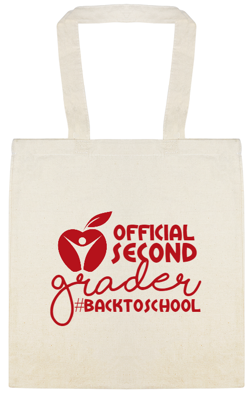 Back To School backtoschool Official Second Grader Custom Everyday Cotton Tote Bags Style 122349