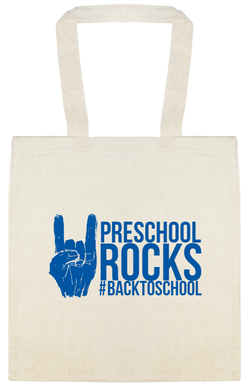 Back To School backtoschool Preschool Rocks Custom Everyday Cotton Tote Bags Style 122348