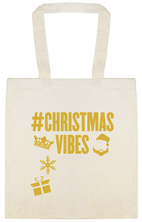 Christmas Vibes Custom Everyday Cotton Tote Bags Style 145894