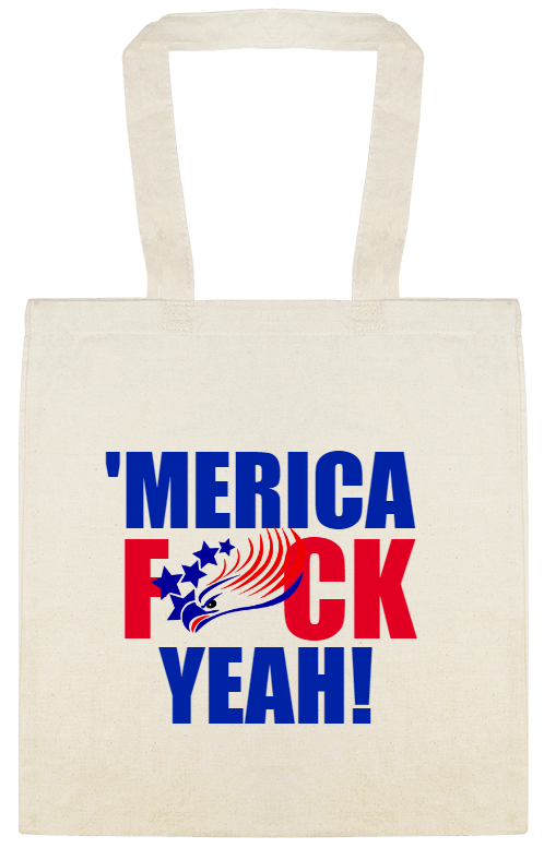 Holidays & Special Events merica F Ck Yeah Custom Everyday Cotton Tote Bags Style 153436