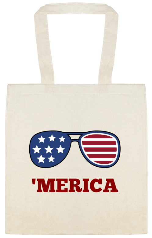 Holidays & Special Events merica Custom Everyday Cotton Tote Bags Style 151251